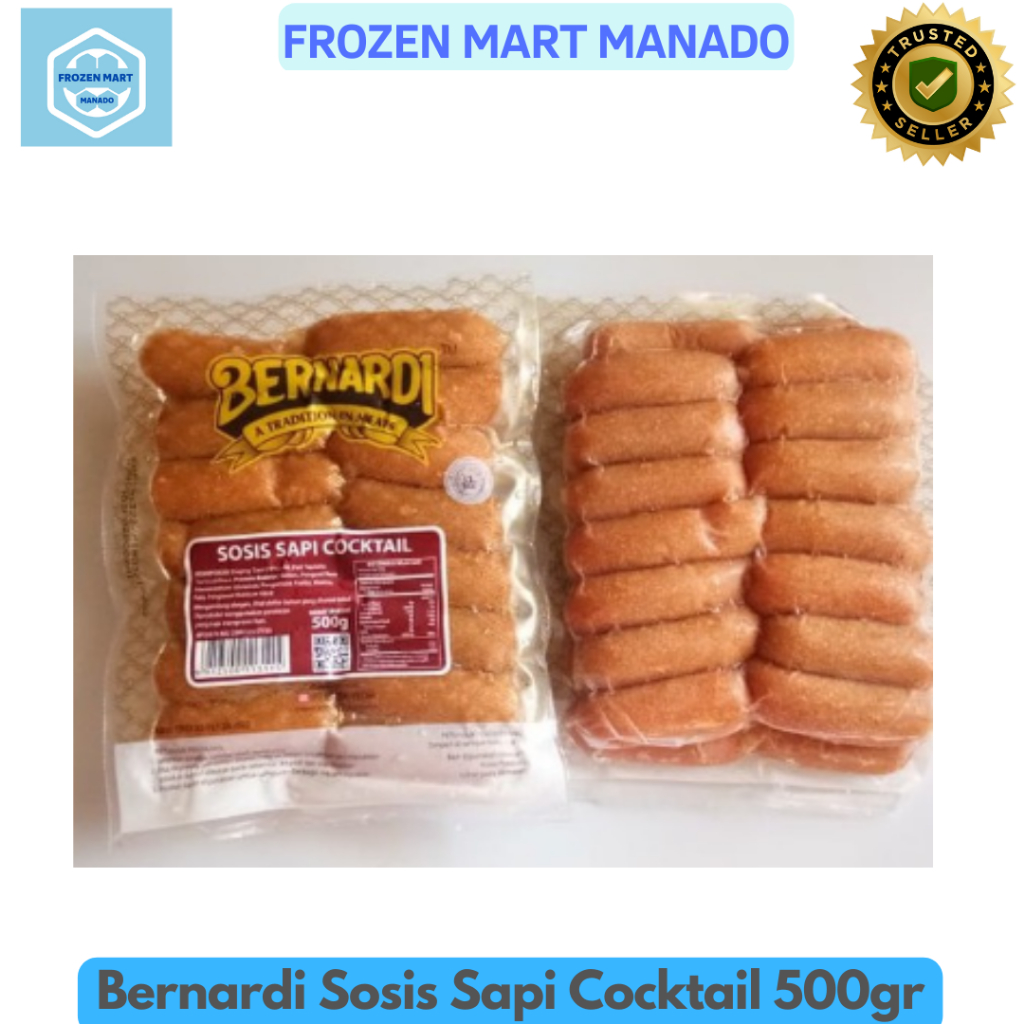 

Bernardi Sosis Sapi Cocktail 500gr - Frozen Mart Manado (Frozen Food Manado)