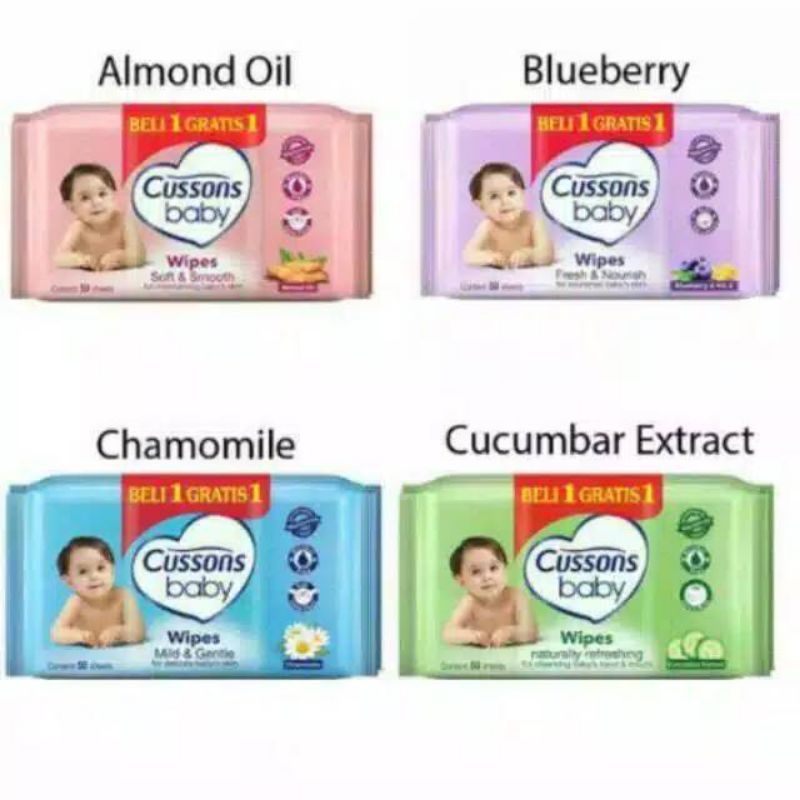 Cussons Baby Wipes Tissue Bayi Buy 1 Get 1 50 Sheets