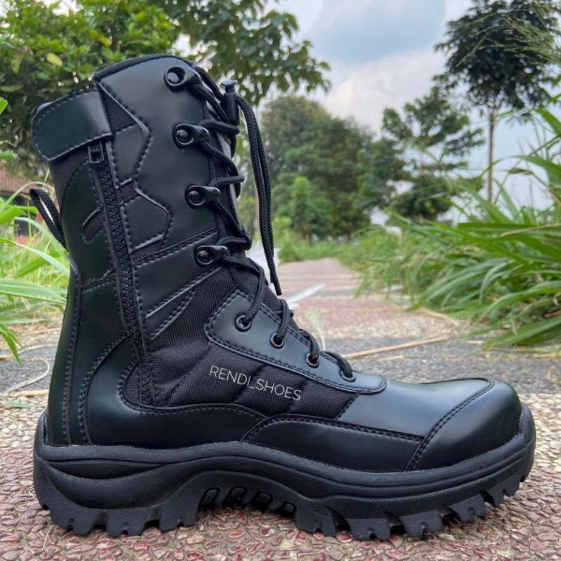 SEPATU PDL TNI POLISI SATPOLPP SECURITY safety ujung besi terbaru brand caanggo