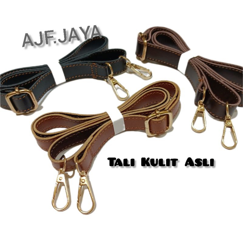 Tali Tas Selempang Tali Kulit Sapi Asli