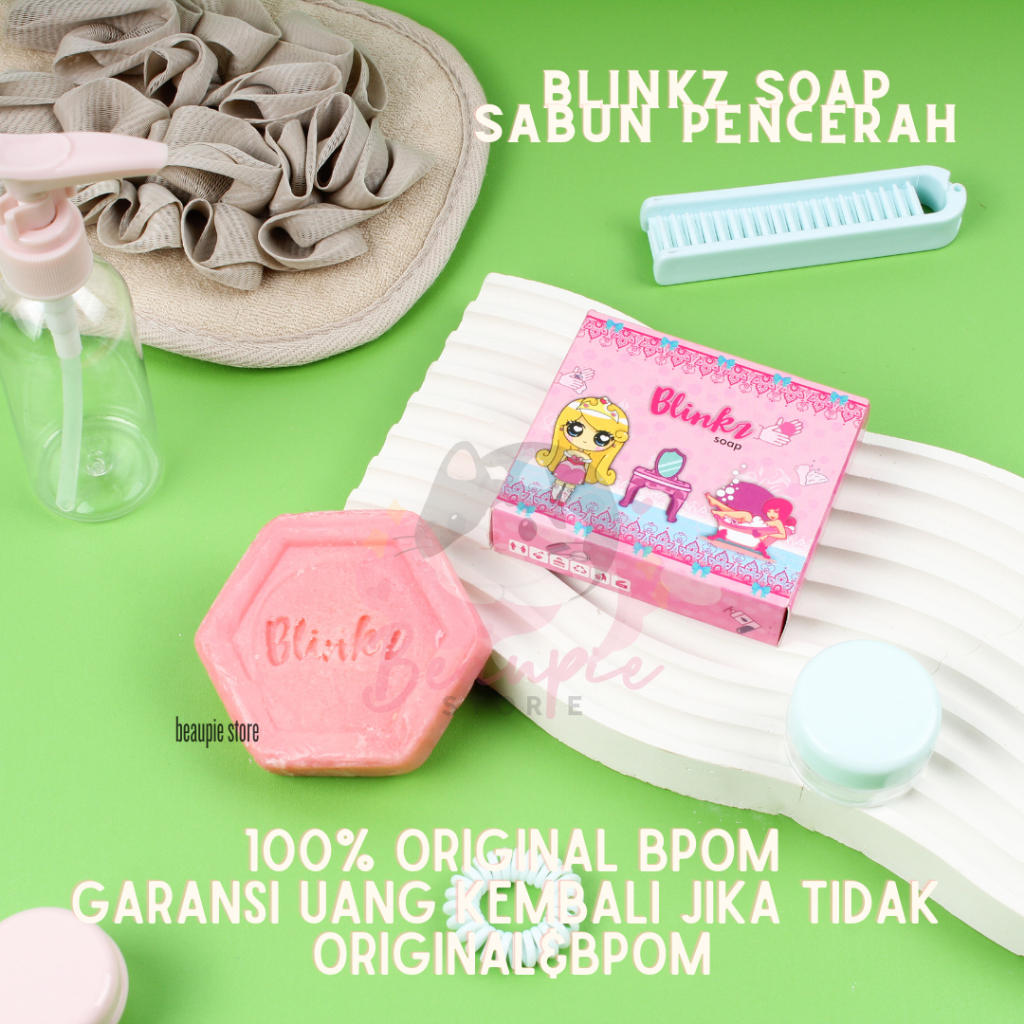 Sabun Pemutih Original BPOM Blinkz Soap / Sabun wajah dan badan / Sabun viral pemutih