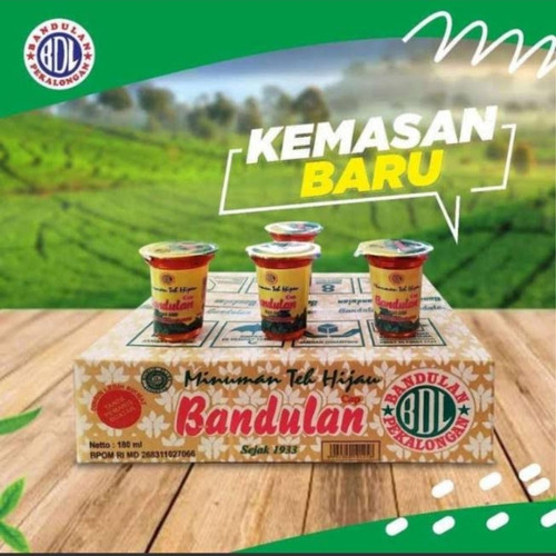 

Teh Bandulan gelas - bandulan teh hijau 180ML - teh bandulan dus1 Dus Isi 24