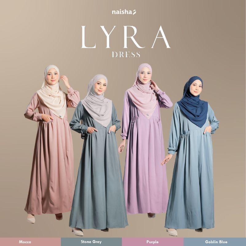 NAISHA OFFICIAL - Lyra dress naisha READY | gamis | dress lebaran | lira gamis naisha | dress terbaru | gamis terbaru | gamis idul fitri | gamis sarimbit | gamis murah | gamis promo | dres korea | dress busui gamis busui gamis umroh gamis murah