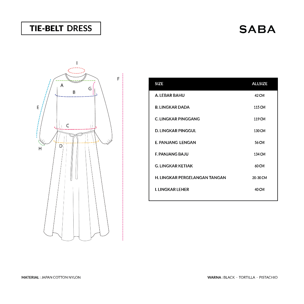 Saba Tie-Belt Dress