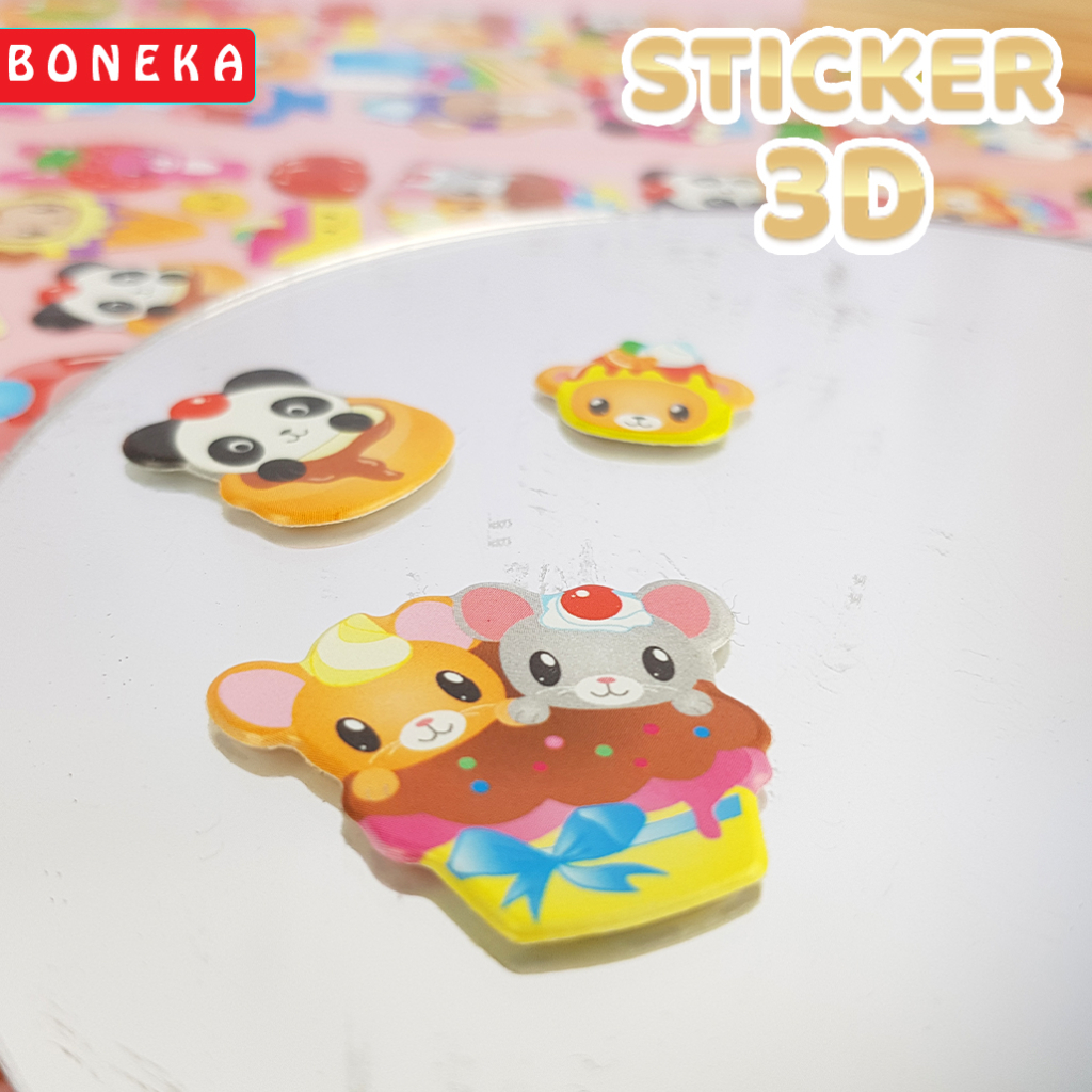 Sticker 3D Karakter / Sticker Momo / Sticker Buku Aesthetic / Sticker Tempelan Anti Air / Sticker Jurnal 21915-6