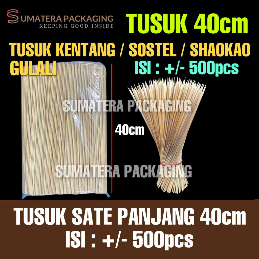 TUSUK SATE KOREA 40cm GULALI - DAGING MEDAN ISI +/- 500pcs