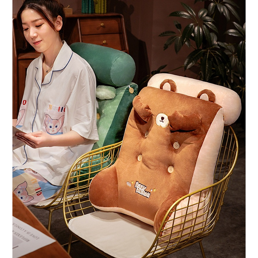 4 in 1 Segitiga Bantal + Guling Lembut Bagus untuk duduk istirahat Dapat Dilepas Dan Dicuci