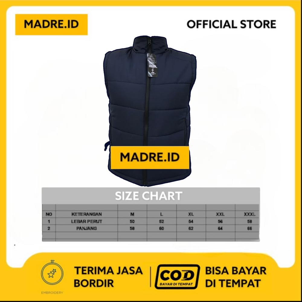 Jaket rompi parasut tebal murah ada saku dalam