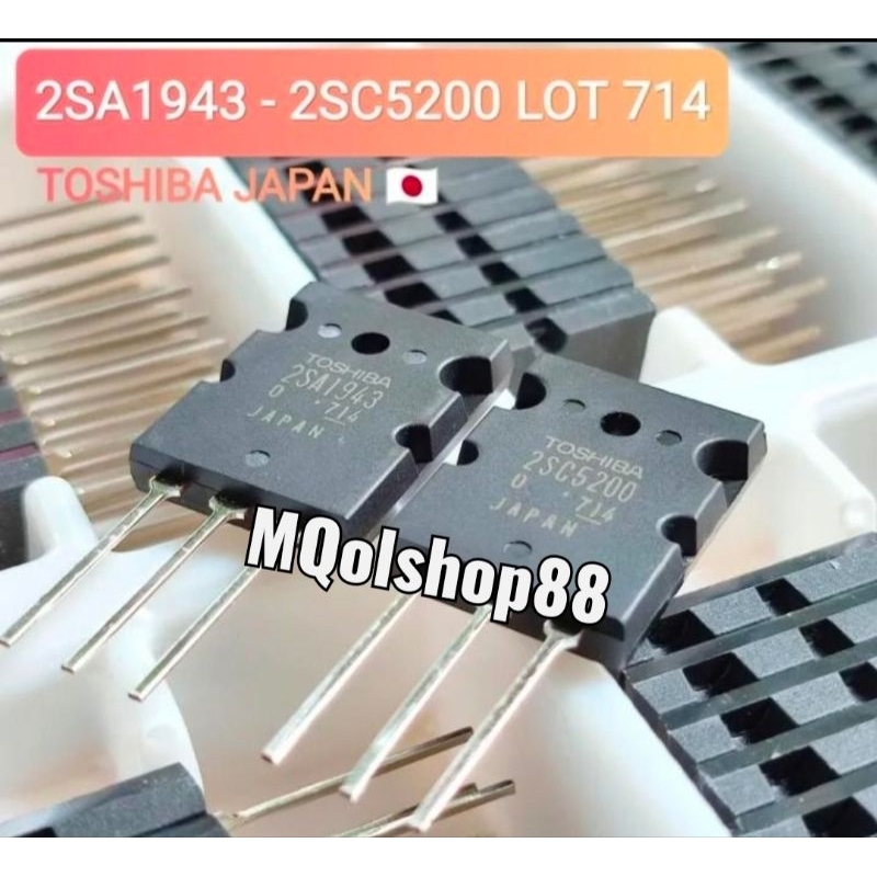 1set TR transistor Toshiba 2SA1943 2SC5200 lot 714 1943 5200