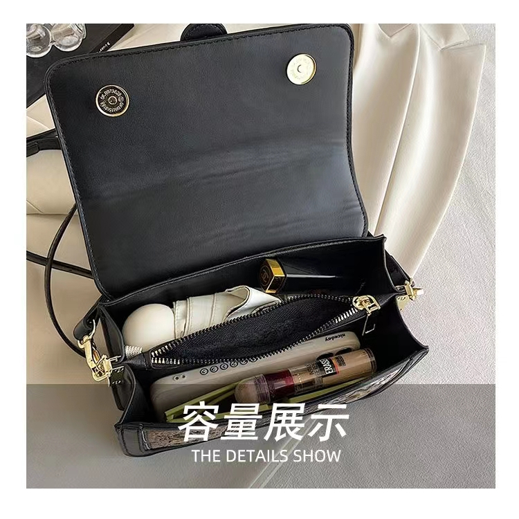 BJ57909 (DAPAT SERTIFIKAT) - BLACK/BROWN - TAS SLEMPANG JINJING WANITA FASHION IMPORT MODIS ELEGAN TERMURAH TERLARIS TERBARU BAGSTORE JAKARTA TAS BATAM CR7909 LT2193