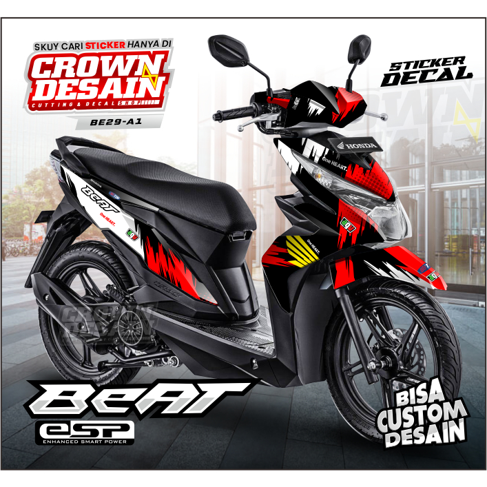 Decal beat esp / Stiker beat street Fox fullbody / Stiker Dekal beat esp 2018 / Striping motor beat 