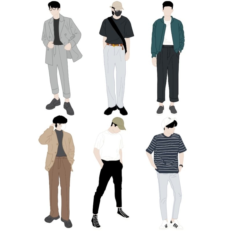 

Stiker outfit Boy