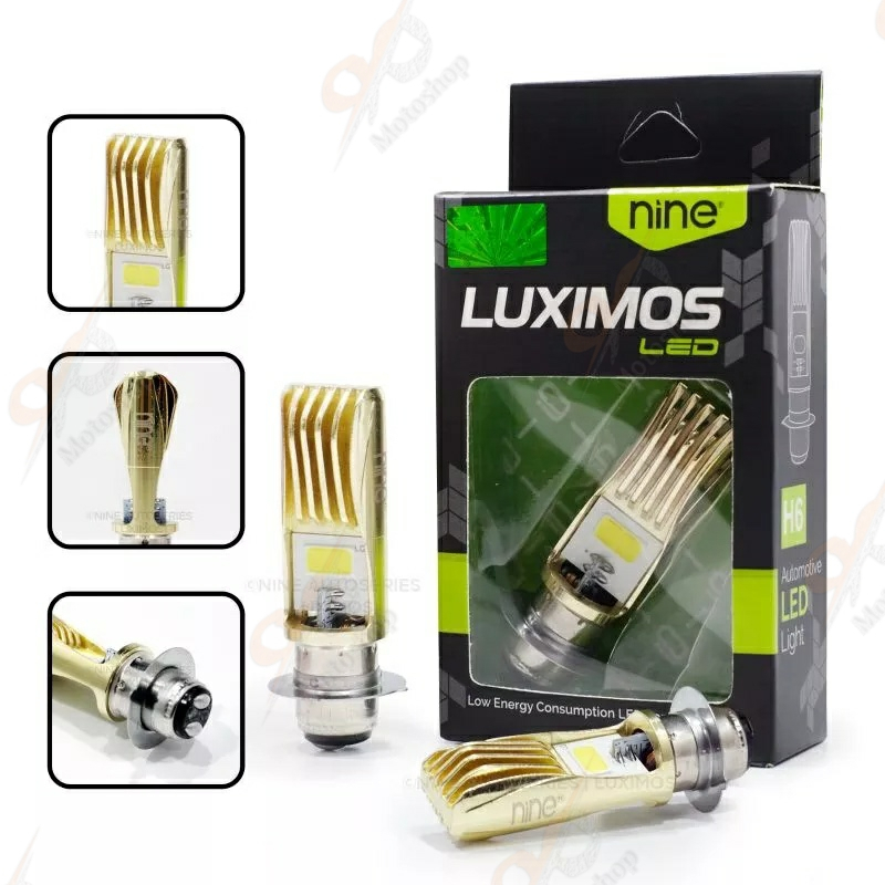 Lampu LED Motor Bebek Matic Luximos H6 COB Putih AC DC Beat Jupiter Mio Supra