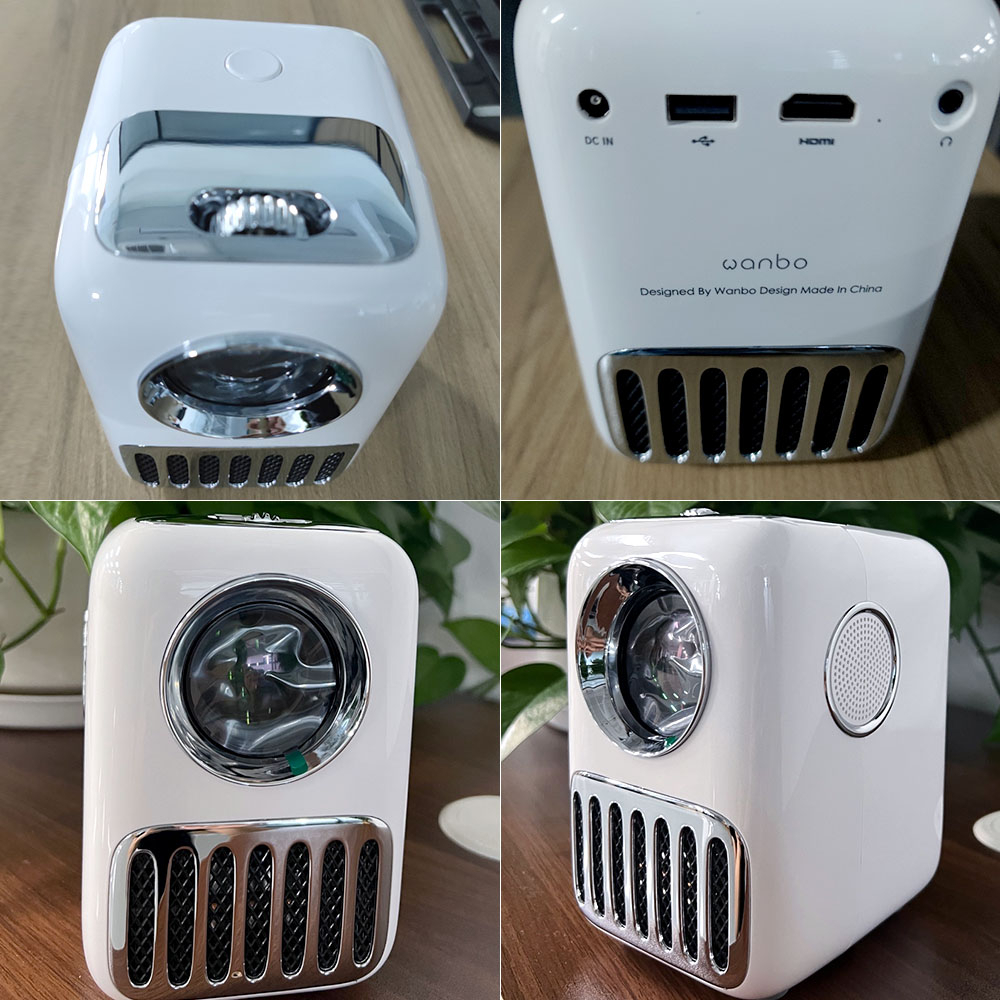 Wanbo T2R Max Projector 1080P 350ANSI Lumens Support 4K Led Proyekor