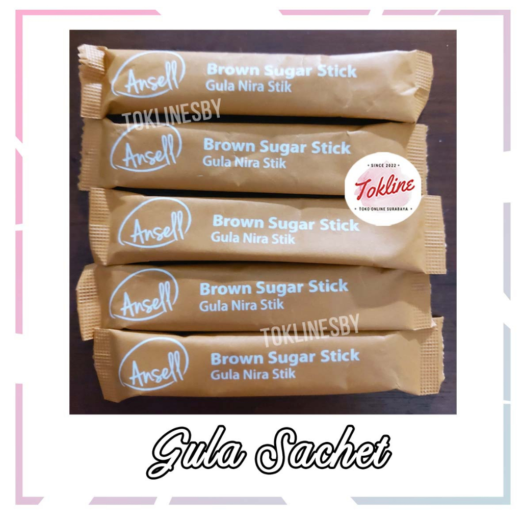 

[ Per 10 Sachet ] Ansell Brown Sugar Stick Gula Palm