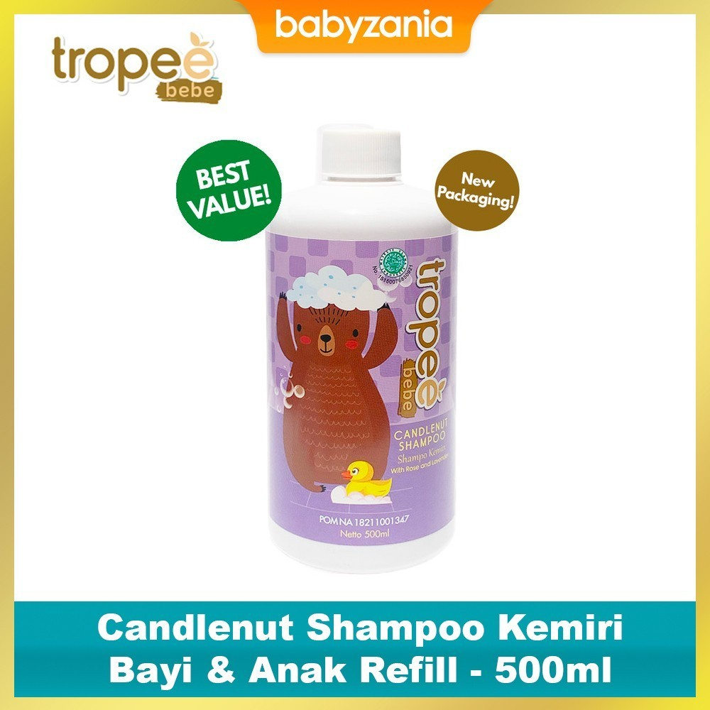 Tropee Bebe Candlenut Shampoo Kemiri Untuk Anak &amp; Bayi Refill - 500 ml