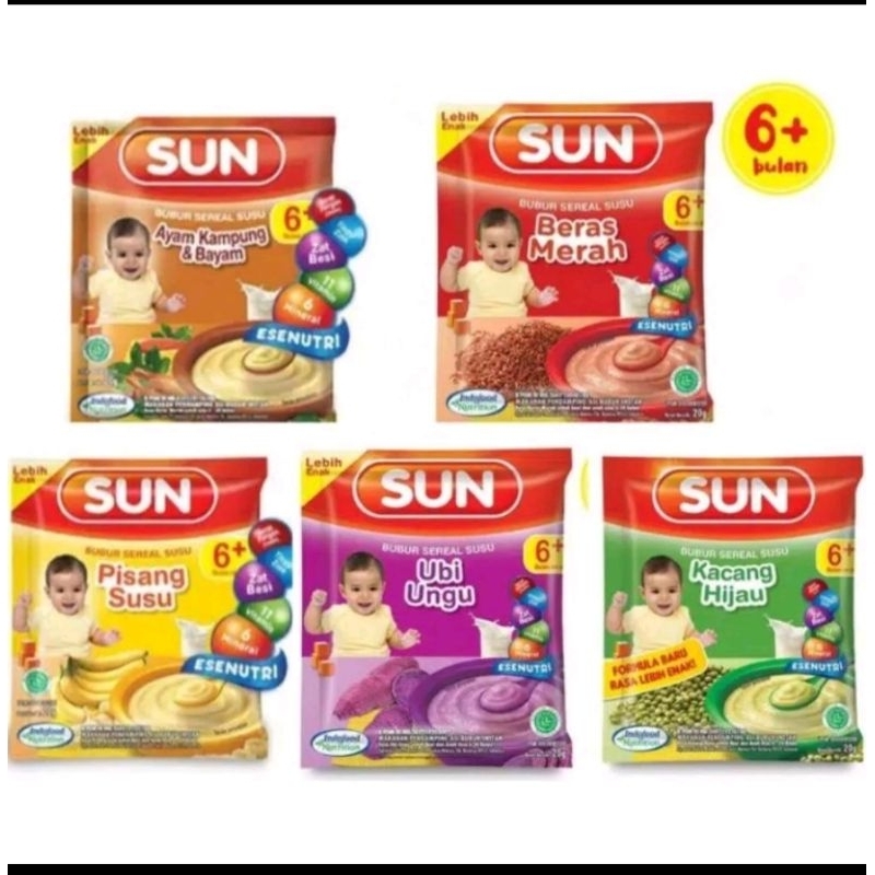 Sun bubur bayi Kemasan Sachet