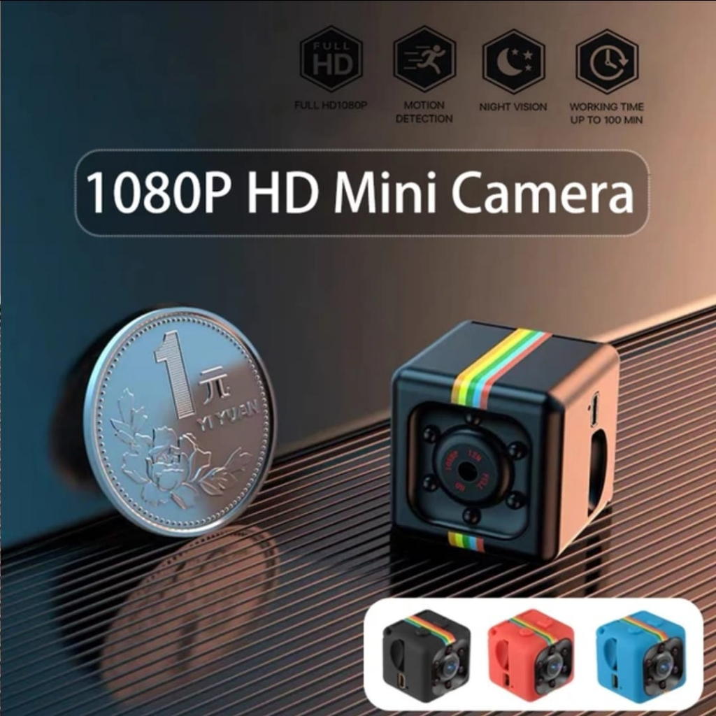 SPY Cam Camera Mini DV SQ11 Full HD 1080p 12M Night