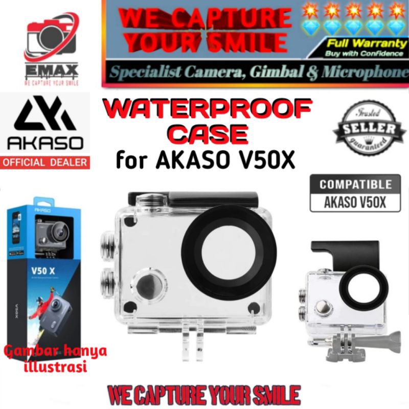 AKASO V50X Waterproof Case Action Camera Underwater Housing Casing Actioncam Akaso V50 X Kamera V 50