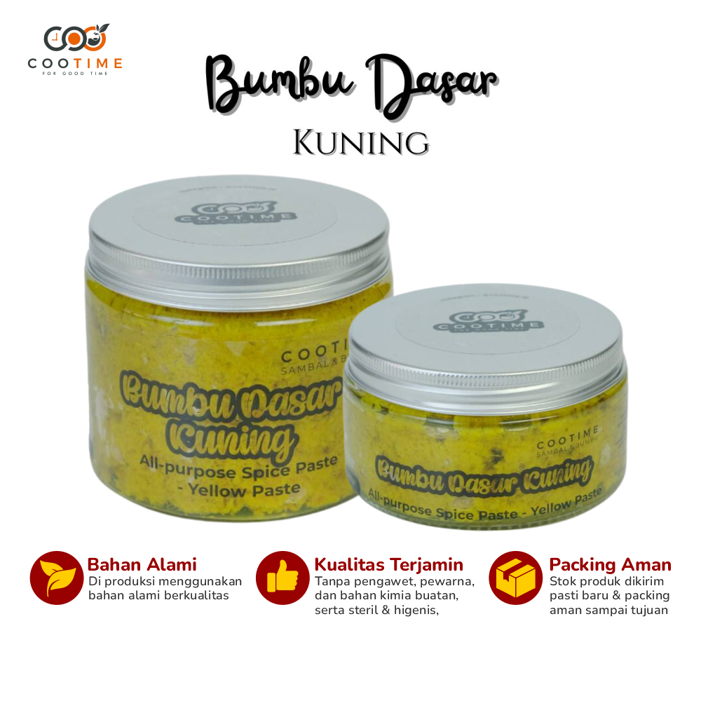 

Bumbu Dasar Dapur Kuning Original Cootime All Purpose Spice Paste Aneka Bumbu Dasar 225gr Botolan