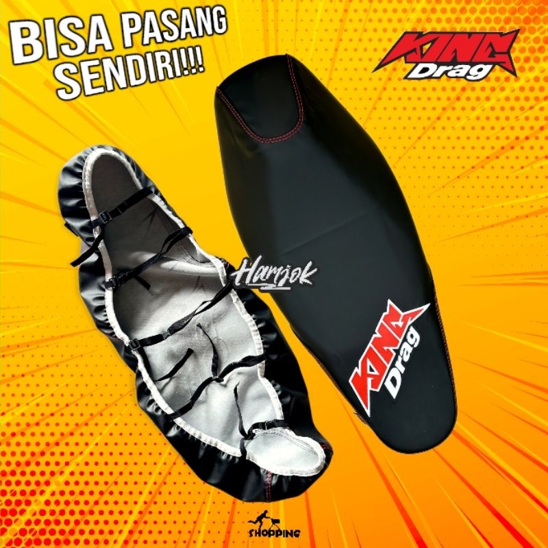 COVER JOK SEPEDA MOTOR KING DRAG MENUTUPI COVER JOK ORI ANDA LOGO KECIL