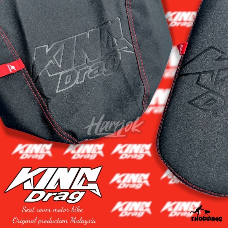 PROMO cover jok sepeda motor KING DRAG amplas besar press