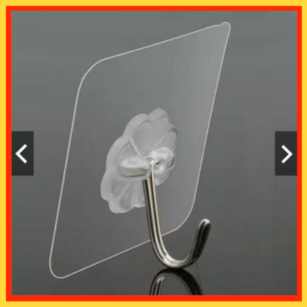 Gantungan Tempel Gantungan HOOK Tempelan Hook Gantungan Transparan  Strong Hanger Tempelan