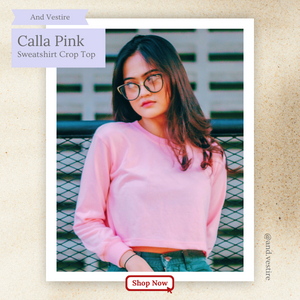 Baju Wanita Crop Top Kaos Pink And Vestire