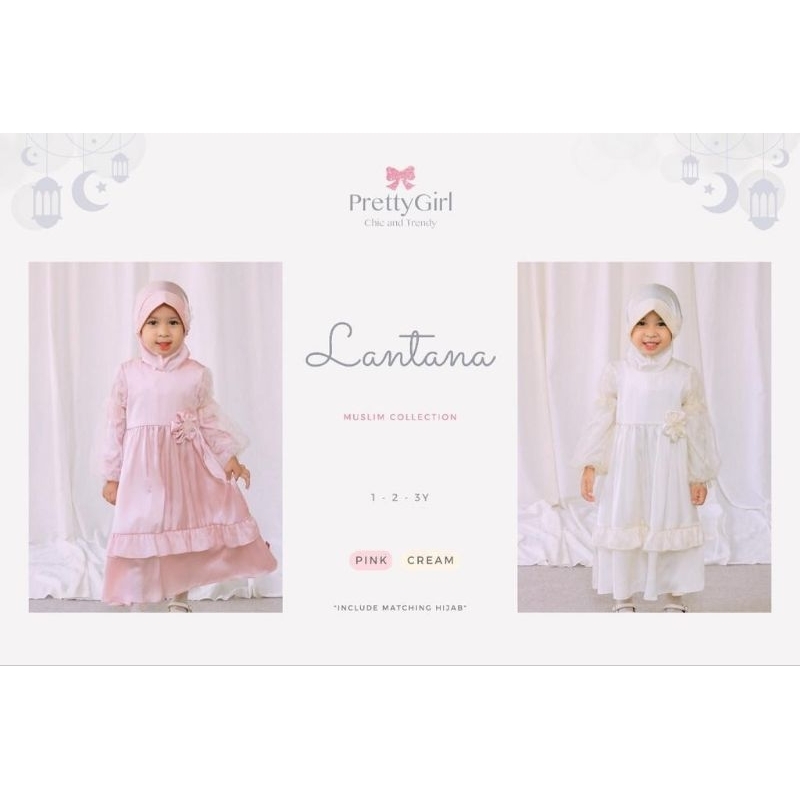 PRETTY GIRL DRESS MUSLIM SERIES size 3bln - 3thn/dress lebaran 2023