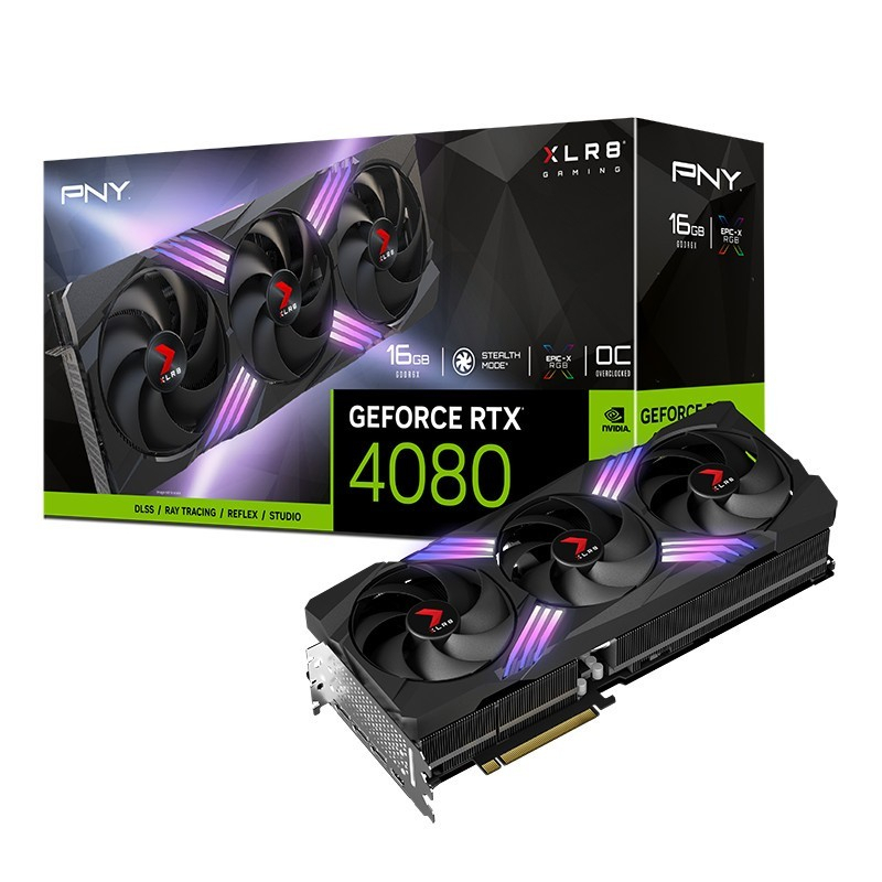 PNY GeForce RTX 4080 16GB DDR6X GAMING VERTO OC XLR8 EPIC-X RGB