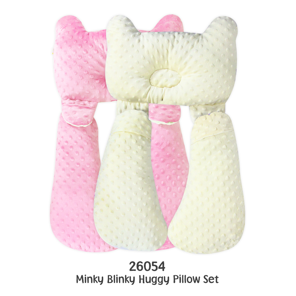 Kiddy Minky Blinky Huggy Pillow Set/ Bantal Peyang Bayi/ Bantal Bayi Multifungsi / 26054