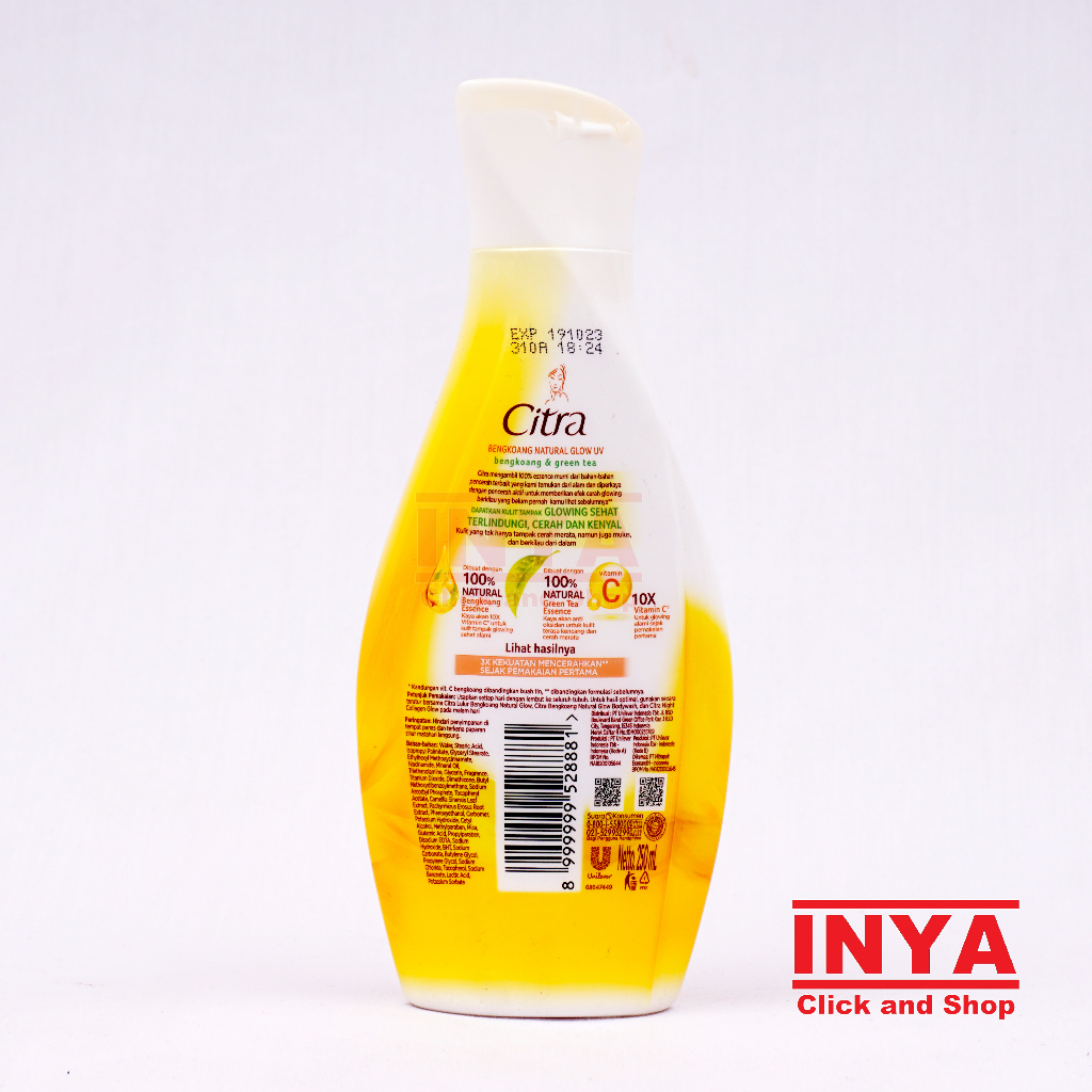 CITRA BENGKOANG NATURAL GLOW UV HAND AND BODY LOTION 230ml