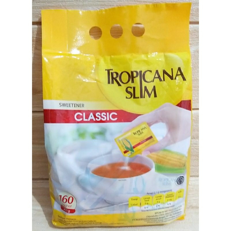 ✔MURAH Tropicana Slim Sweetener Classic  Bag 160pcs / Gula Diet / Tropicana Slim Classic