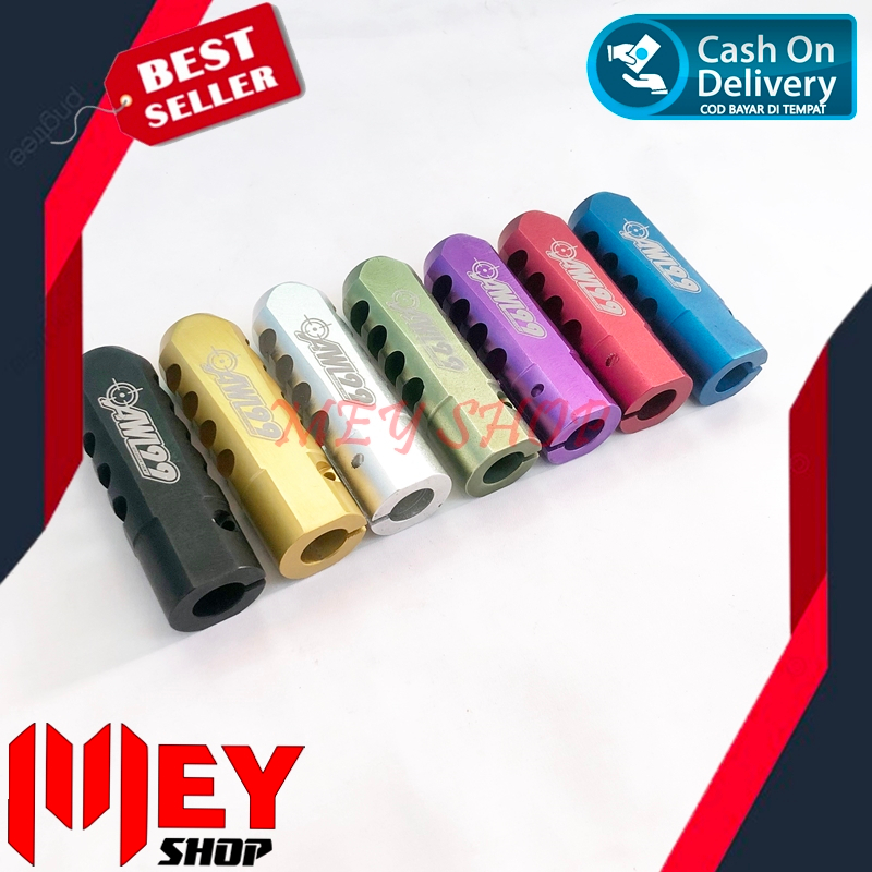 MUZZLE BREAK PEMECAH SUARA MUZZLE BREAK JEPIT LARAS OD 16 UNTUK LW