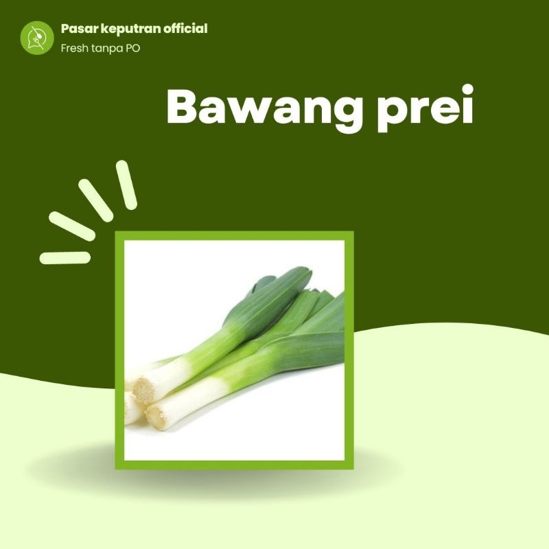 

Daun bawang prei 250gr,daun bawang prei/bawang segar