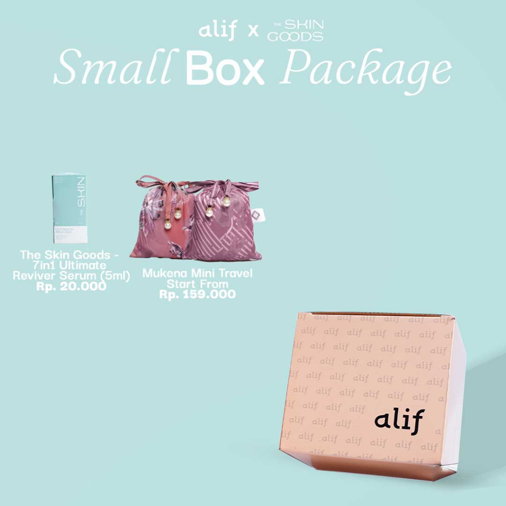 SMALL BOX PACKAGE - KEMASAN GIFT BOX COLLABORATION BY ALIF MODERN WEAR &amp; THE SKIN GOODS