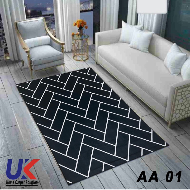 [180 x 230 cm] Karpet Lantai Eropa Design Minimalis Modern / Turki