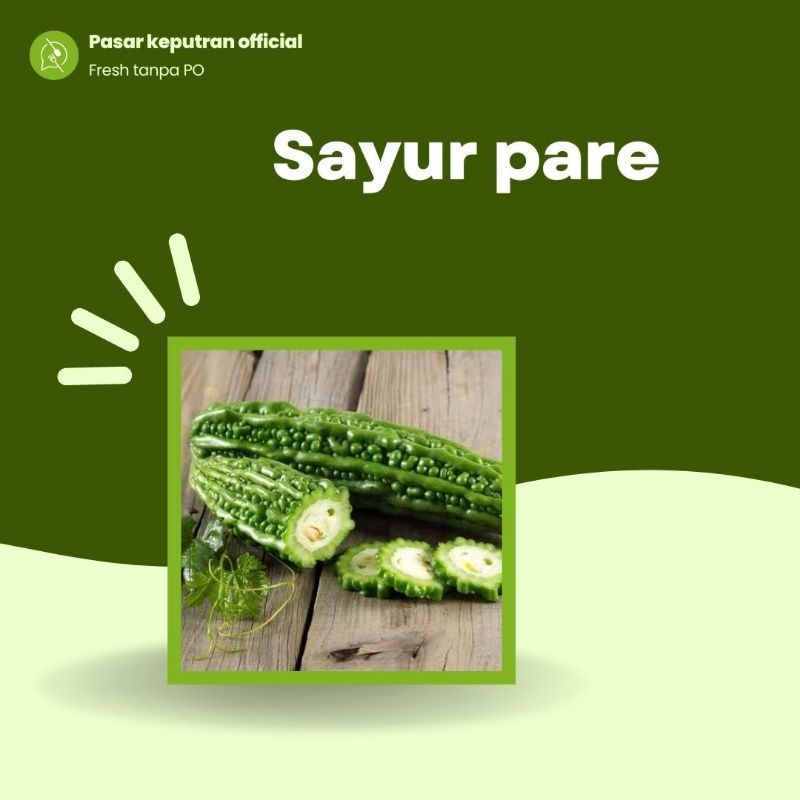 

Pare segar 500gr,sayur pare fresh, sayur pare