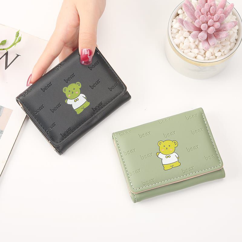 DW-15 Dompet  Wanita Lipat Mini Bear