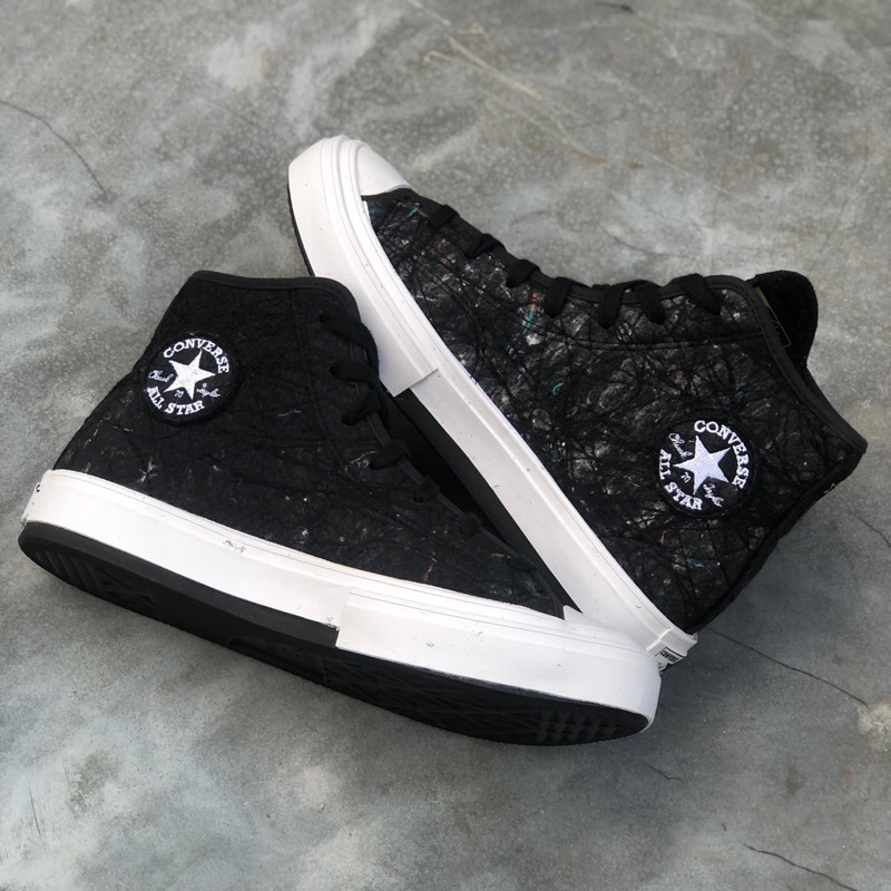 Converse Chuck 70 Redux Hi Black/White/Cozy Moss Original Resmi