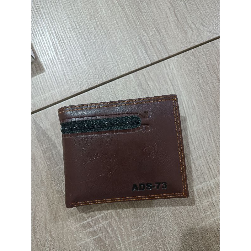 Dompet Pria Resleting Luar + Box Kulit Dompet Murah Dompet Sintetis Dompet Pendek Dompet Distro