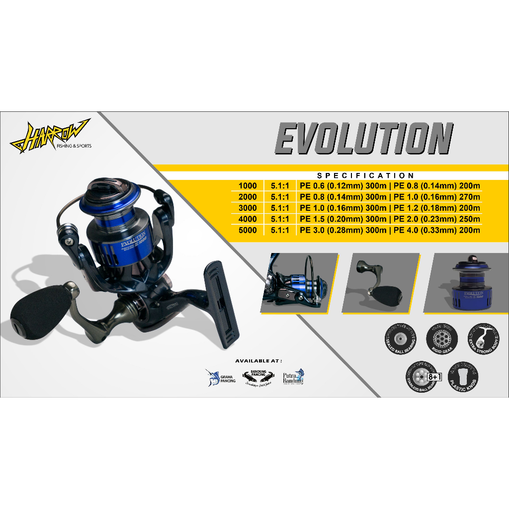 Reel Harrow Quick Raider Evolution 1000