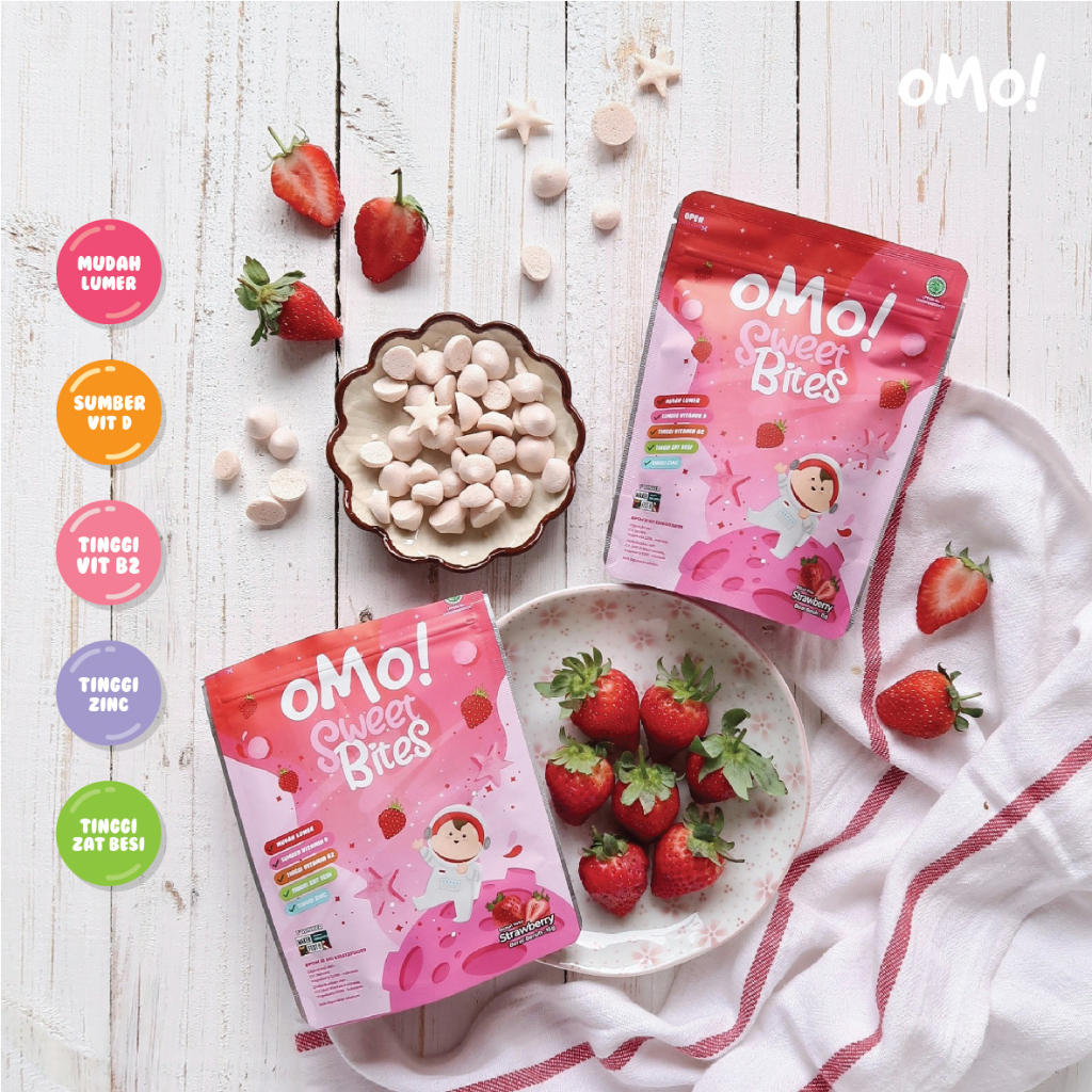 OMO! Sweet Bites - Snack Sehat Bayi 12 Bulan++ 12 Gram