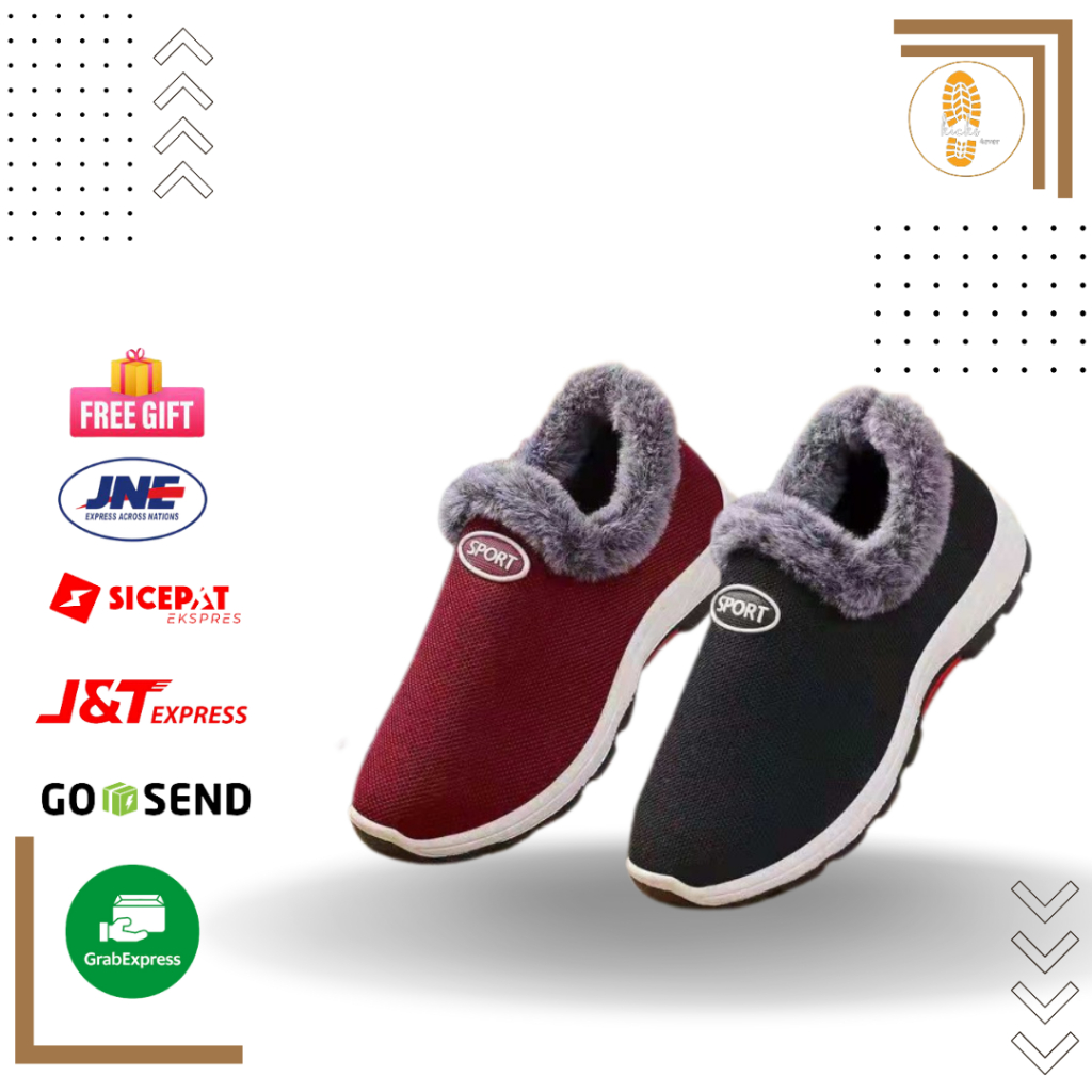 Sepatu Wanita Import Sneaker Shoes Tanpa Tali