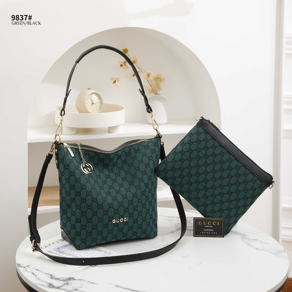 GC 9837 GG Canvas Hobo Bag With SlingBag