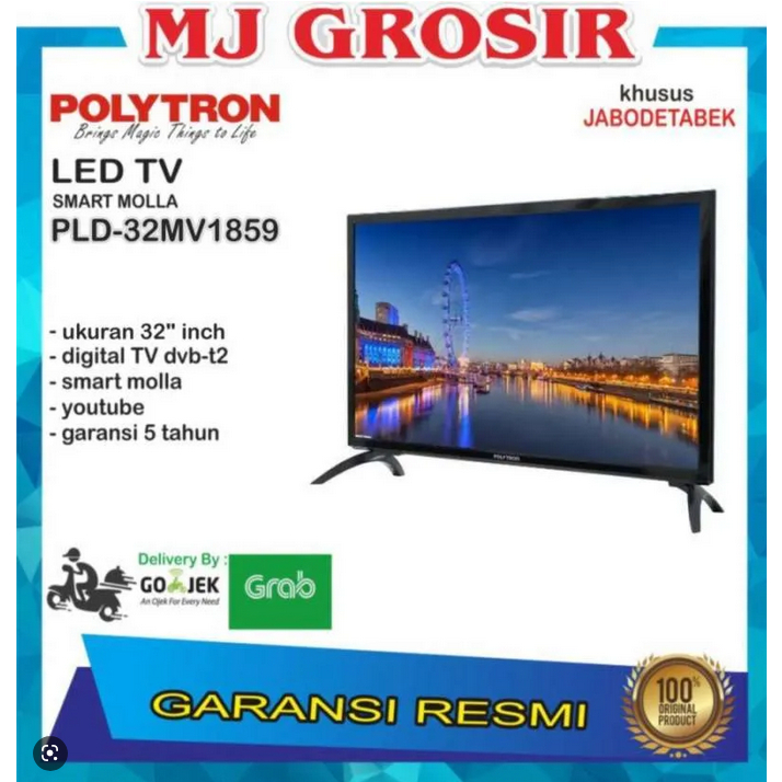 LED TV POLYTRON PLD 32MV1859 32 INCH EASY SMART MOLA