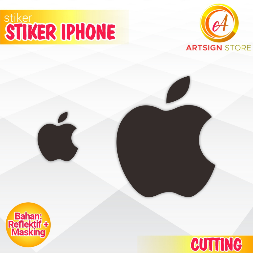 Stiker Iphone Sticker Iphone Stiker Logo Iphone Promax Stiker Mobil Stiker Motor Stiker Viral