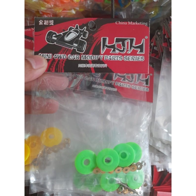 ROLLER HJH PLASTIK ISI 4 PCS HIJAU