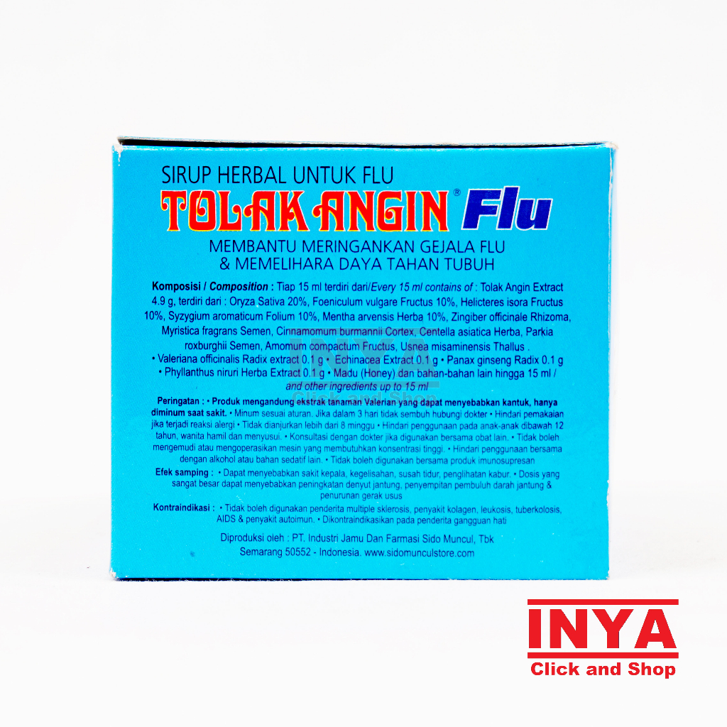 TOLAK ANGIN FLU SIDO MUNCUL 12x15ml BOX - Jamu