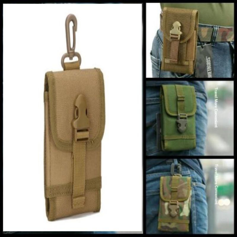 TAS Hp Sarung Handphone Pinggang Pouch Hp Tactical army